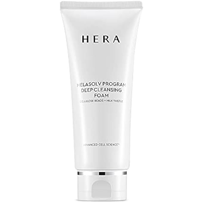 HERA FOAMING FACIAL CLEANSER  PROFESSIONAL DEEP CLEANSING FOAM WITH CELLULOSE BEADS AND MILK THISTLE  ANTIOXIDANT AND HYDRATING FOAM CLEANSER  FOR BRIGHT AND SOFT SKIN  6.6 OUNCE BY AMOREPACIFIC - Image 1